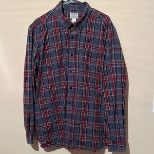 L.L. Bean Scotch Plaid Flannel Button Down Men’s Size XL Traditional Fit!